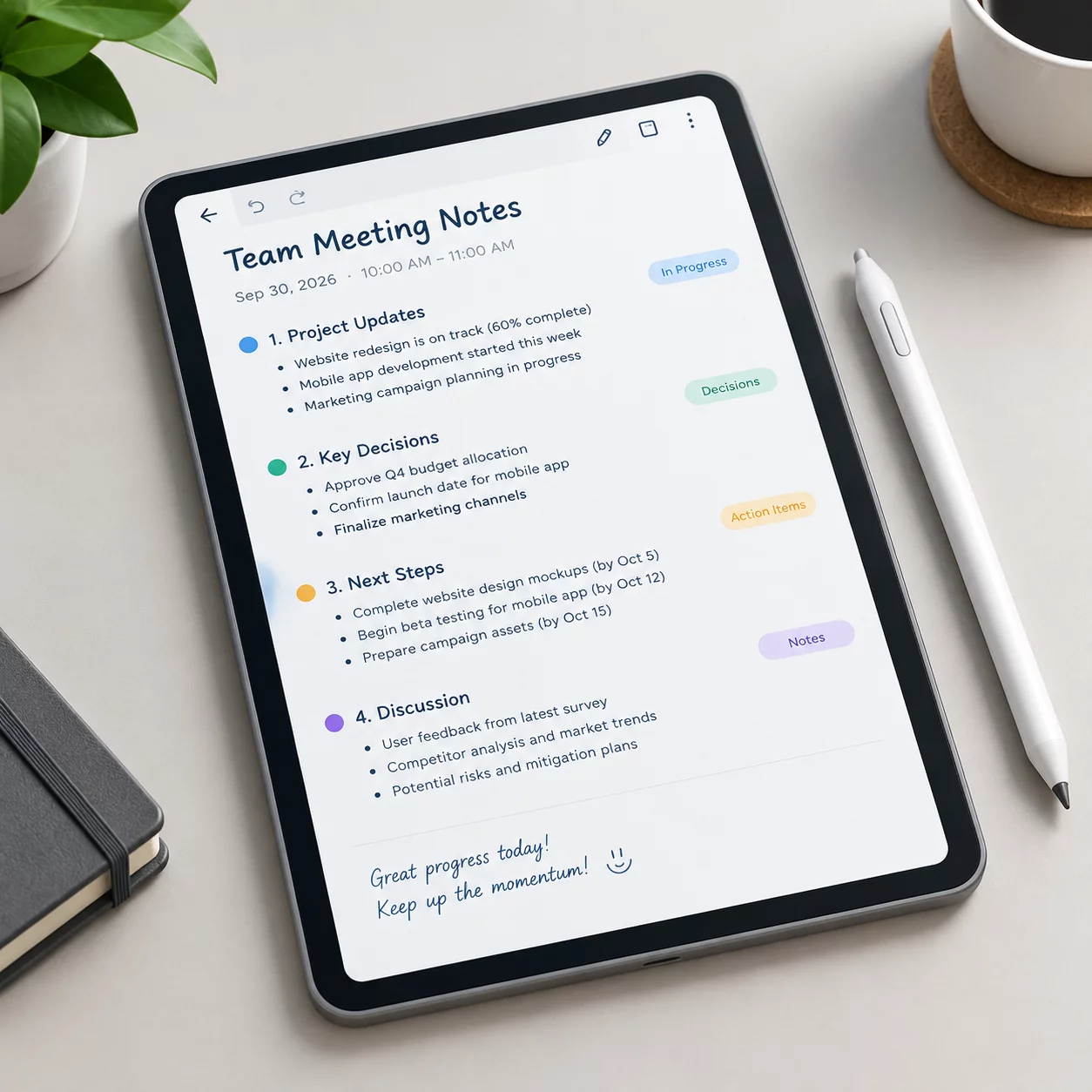 Meeting Minutes Outline